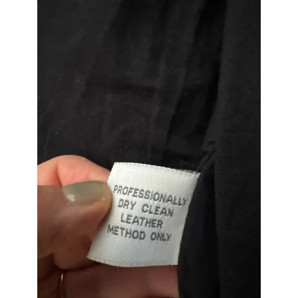 Walter Baker New York Black Leather Moto Jacket, Medium - Picture 6 of 10